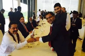 Buldana Urban Chairman Dr Sukesh Zamwar With President Of Shrilankaa - Assosiation Of Shrilanka